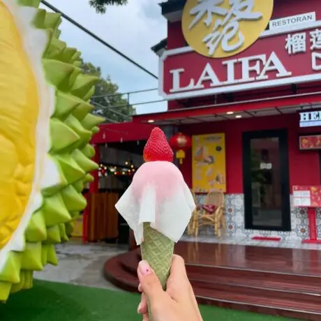 Strawberry Daifuku Gelato Ice Cream Malacca